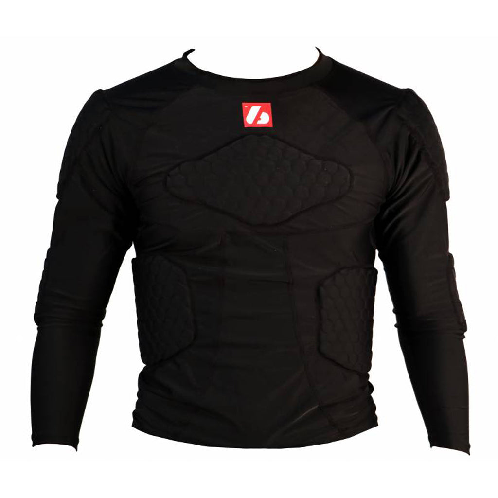 FS-08 kompression T-shirt med långa ärmar, 5 integrerade delar, för amerikansk fotboll