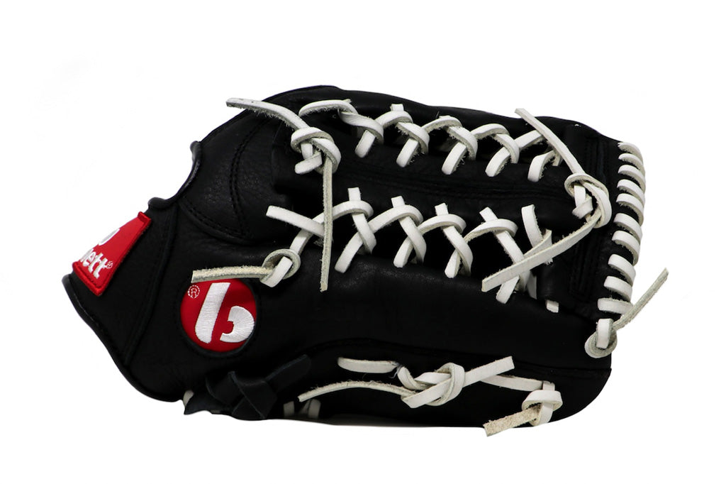 GL-125 Baseboll Handske, Läder, 12,5 (inch) Outfield, Svart