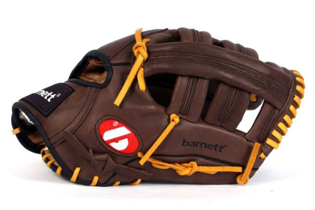GL-127 baseballhanske, lær, 12,7 (tommer) utmark, brun