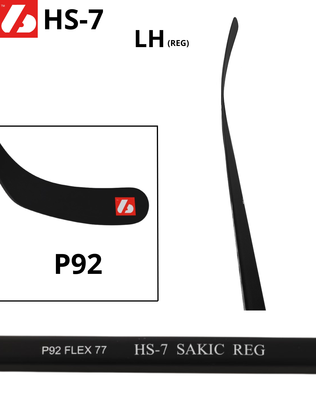 Ny HS-7 Hockeystick med høy modul fra karbonfiber