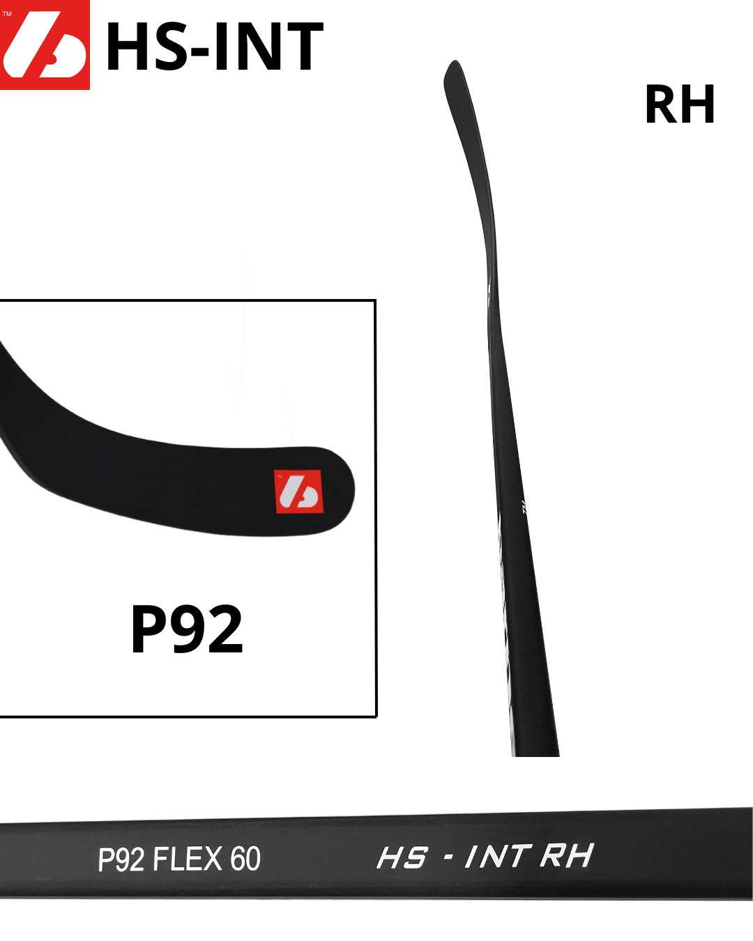 HS-INT Hockeyklubba från kolfiber