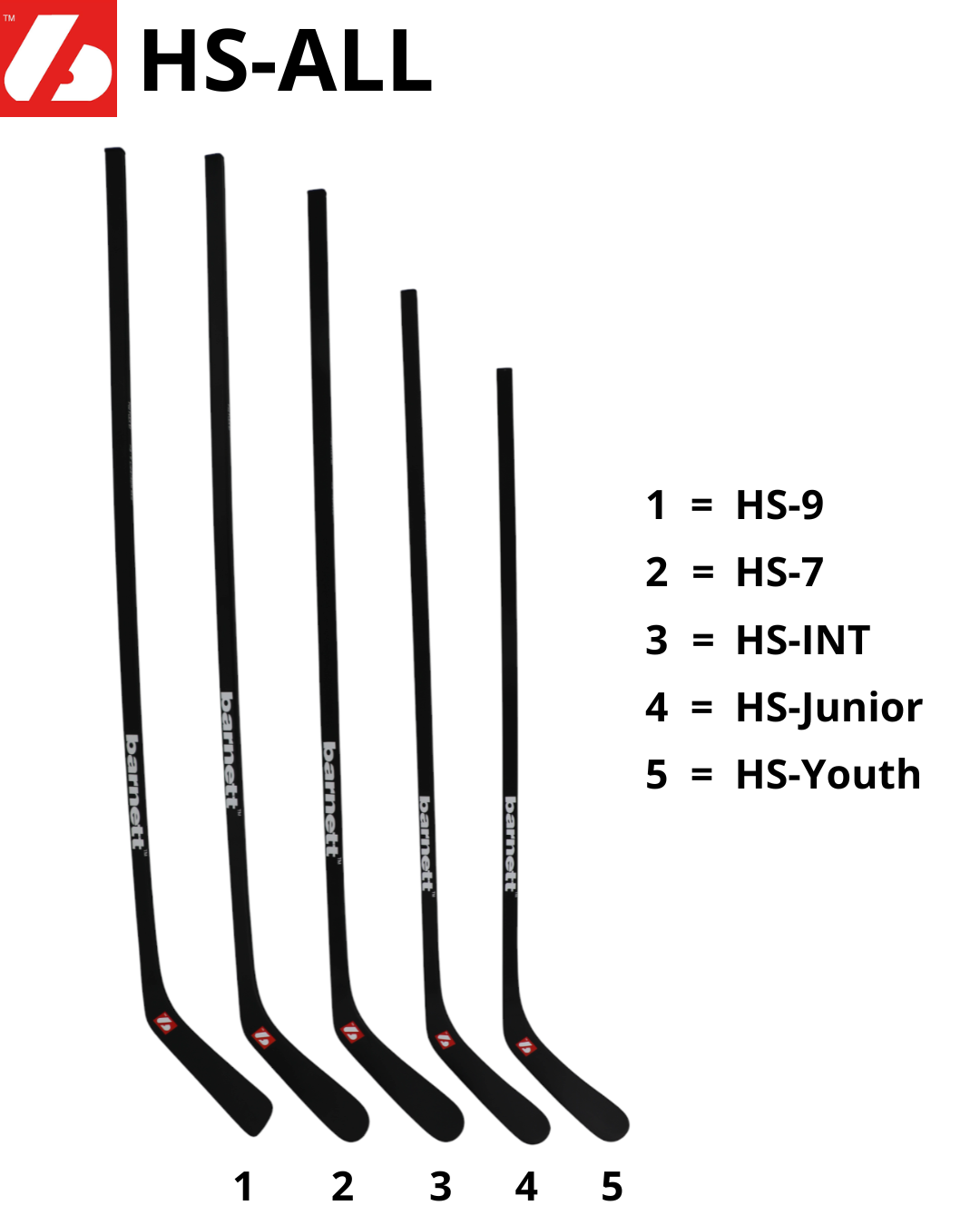 HS-7 Hockeyklubba med hög modul från kolfiber