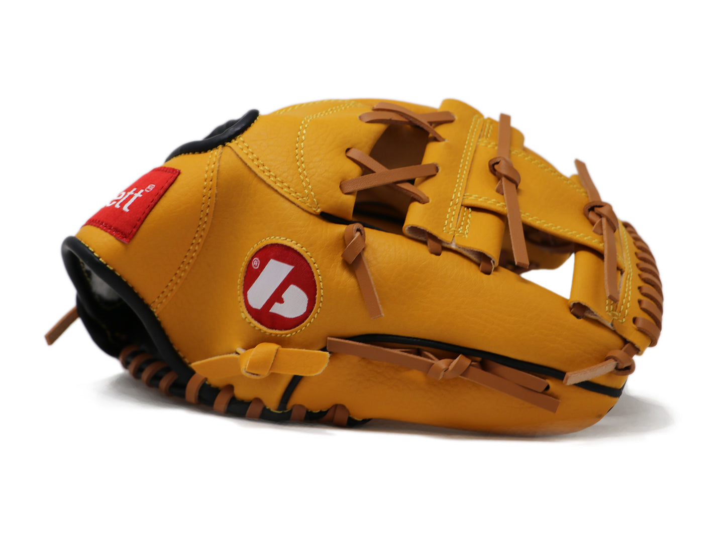 JL-115-baseball glove, outfiled, polyurethane, size 11.5" brown