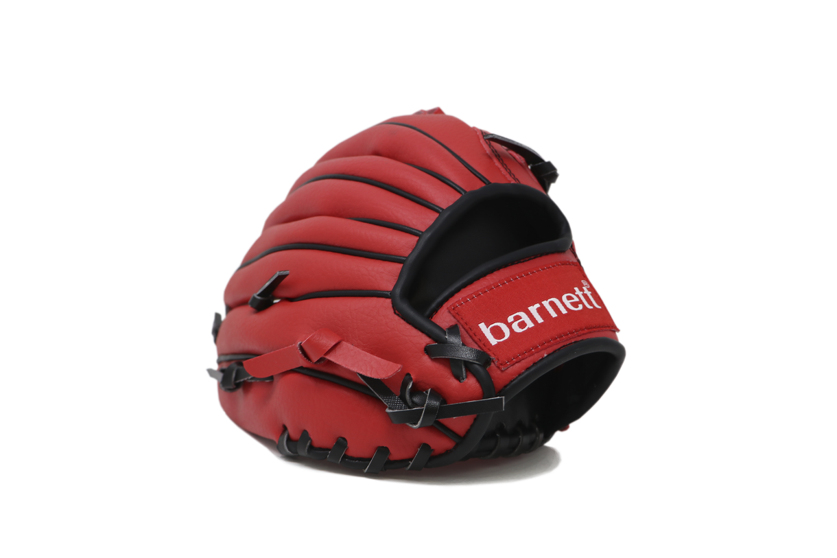 JL-120 baseballhandske, Utfält, polyuretan, storlek 12,5", röd