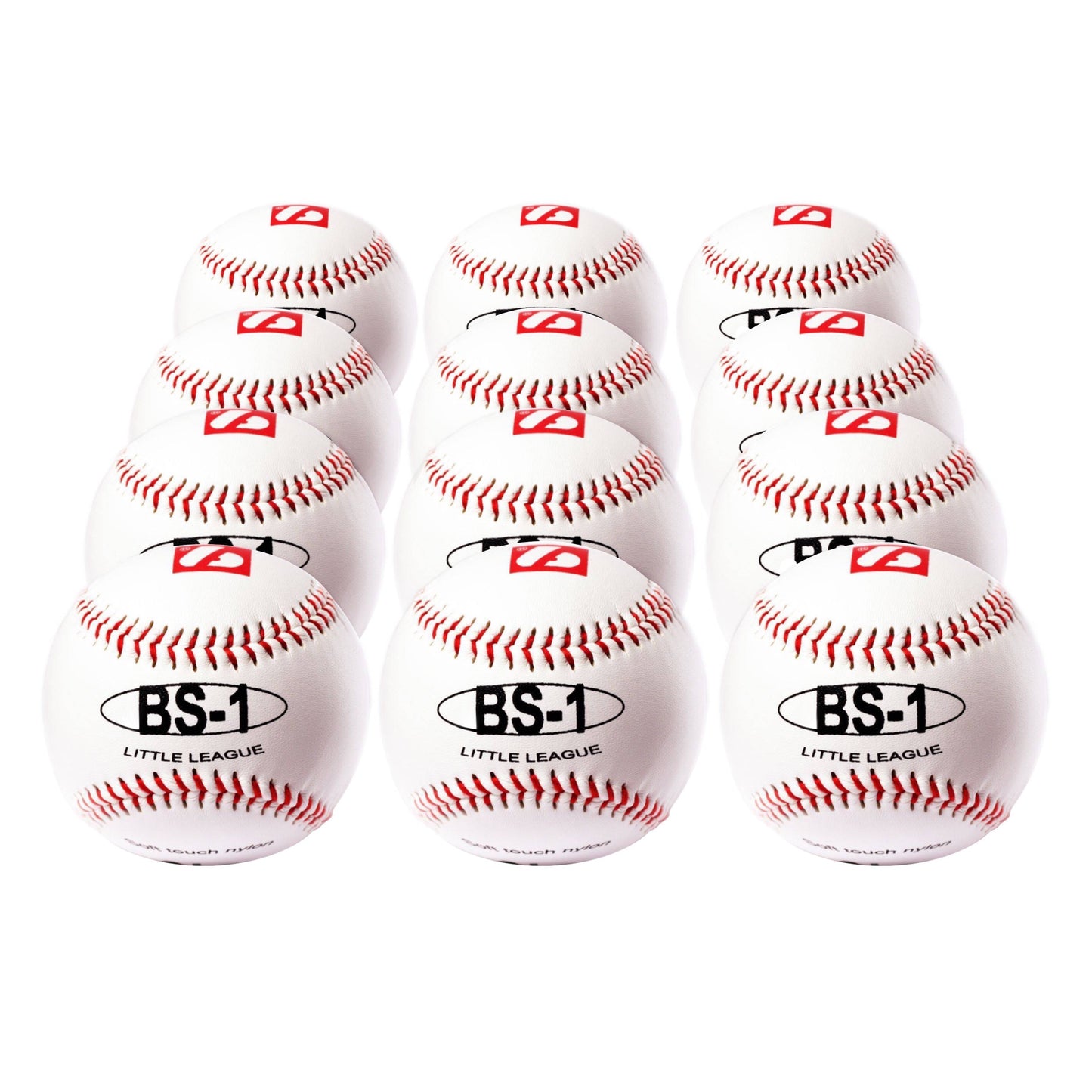 BS-1 baseballballtrening nybegynner, 9" (tommer), hvit, 12 stk (1 dusin)