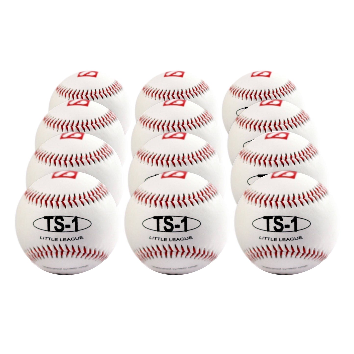 TS-1 Baseboll Boll Träning, 9" (inch), Vit, 12 st (1 dussin)