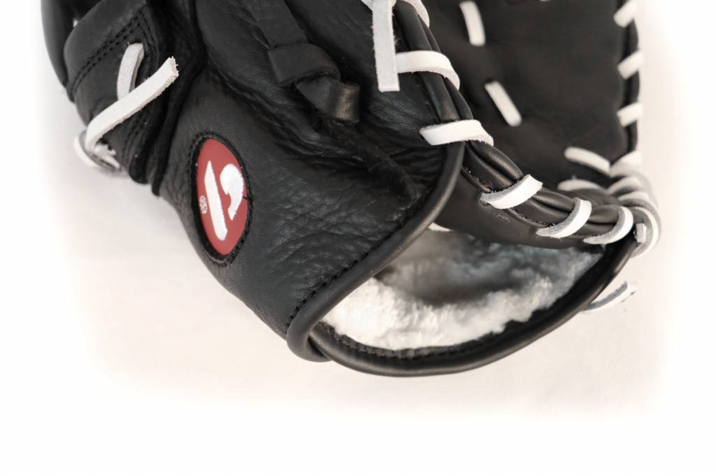 GL-301 baseballhandske First Base (First Base) vuxen, Äkta läder, tävling, Svart