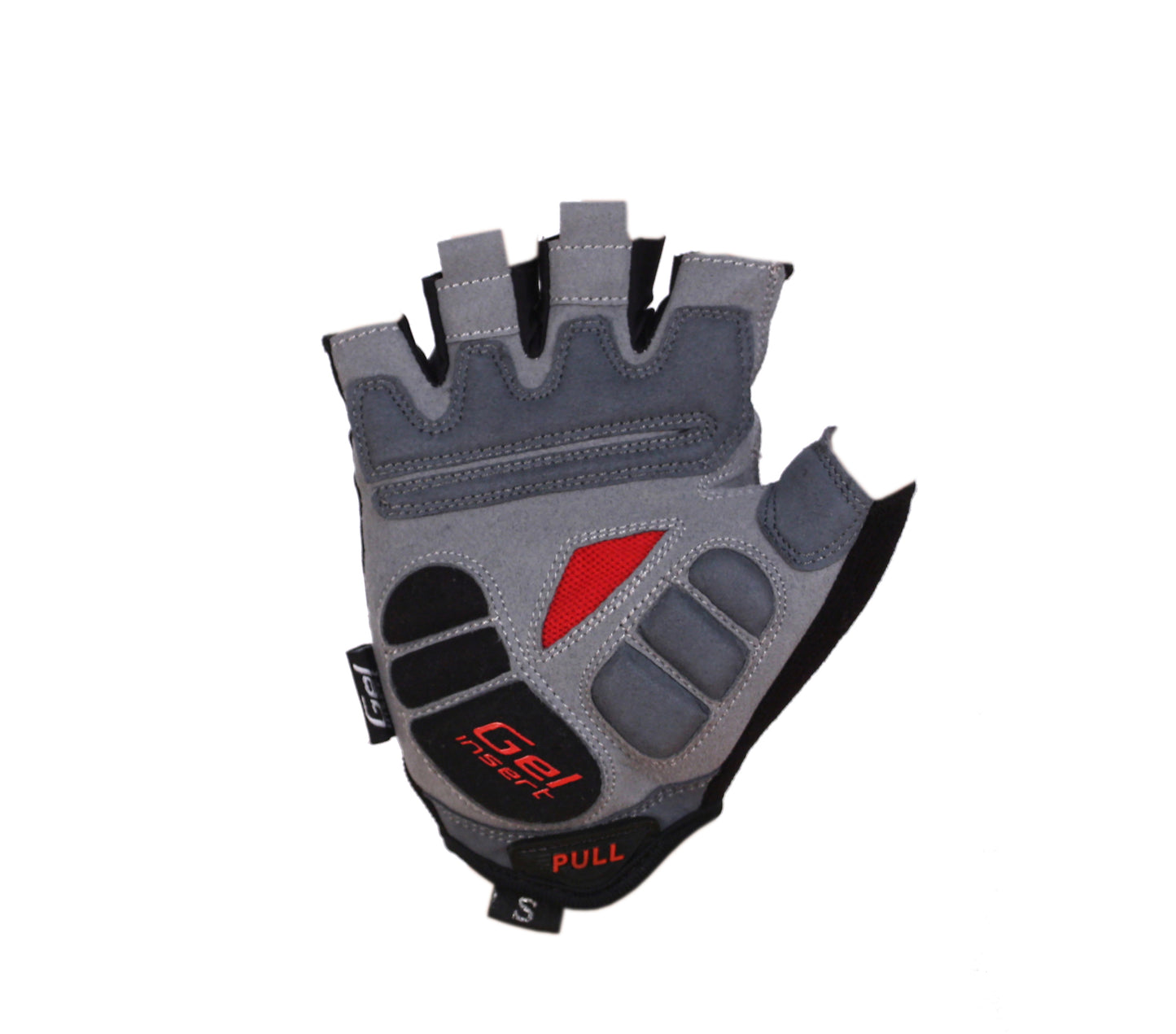 BG-04 Halvfingerhandskar Cykel, Competition, Svart, Vit