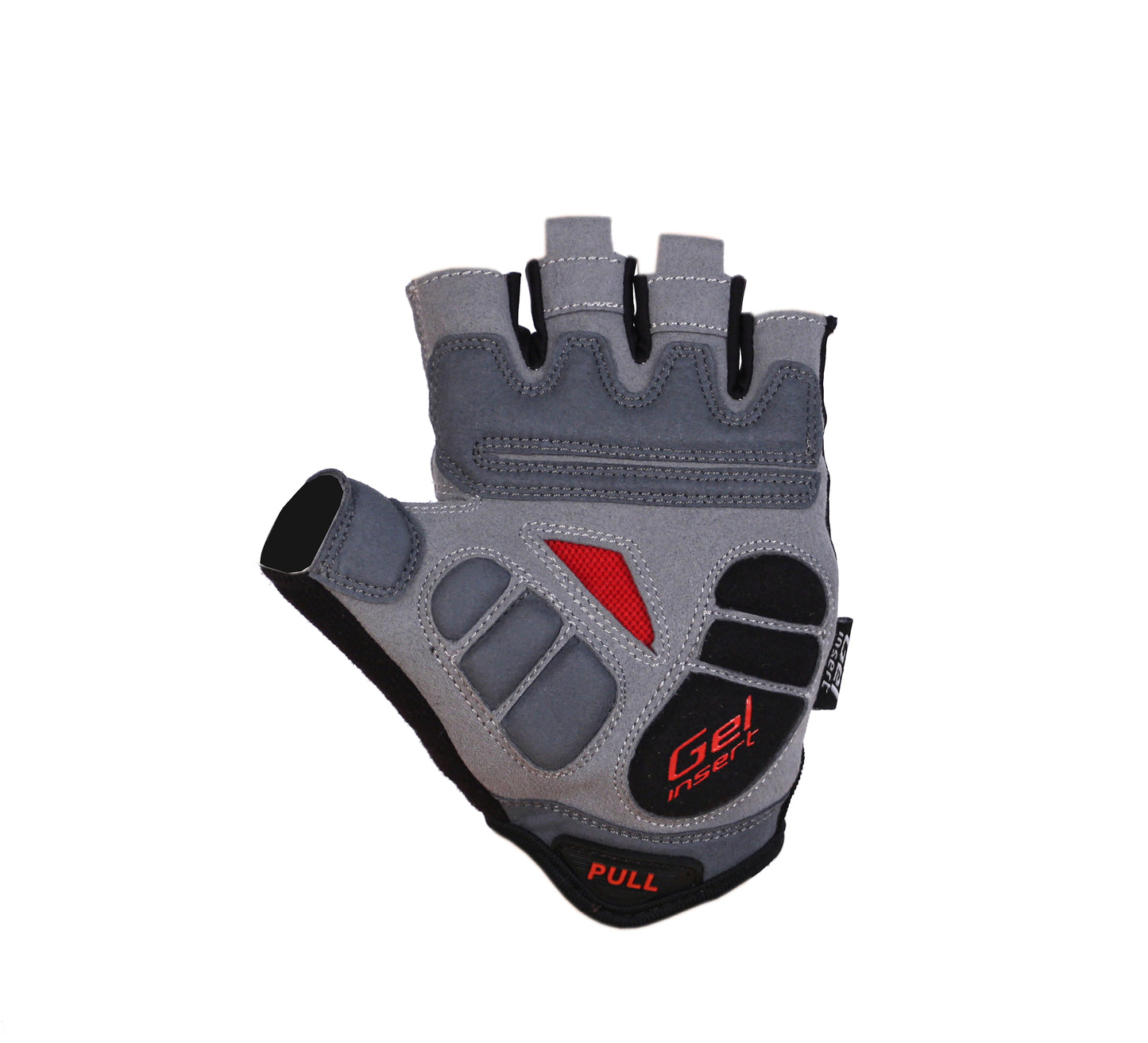 BG-04 Halvfingerhandskar Cykel, Competition, Svart, Vit