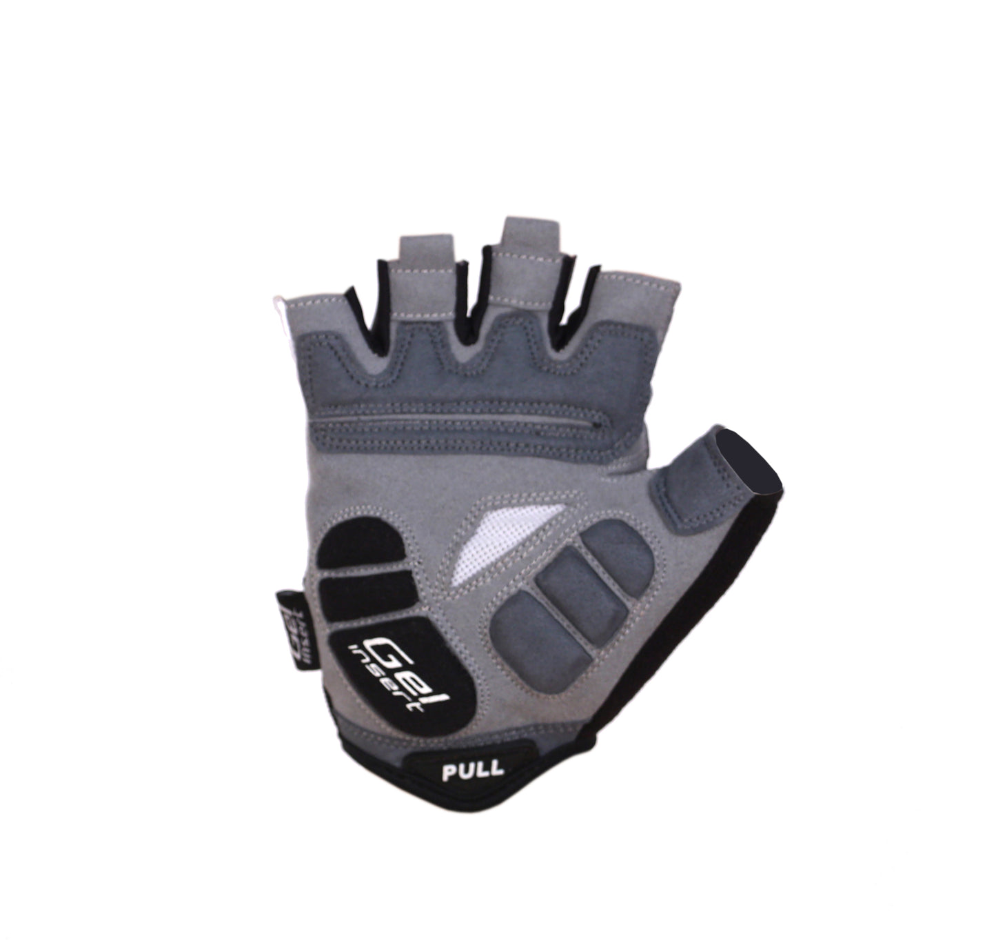 BG-04 Halvfingerhandskar Cykel, Competition, Svart, Vit