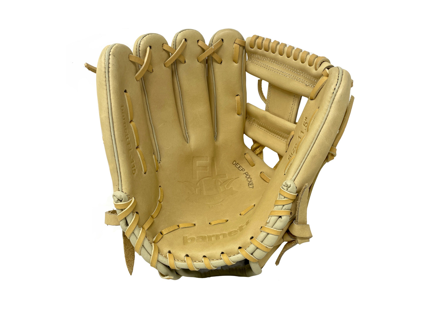 FL-115 baseballhanske, høy kvalitet, skinn, infield / outfield 11, beige
