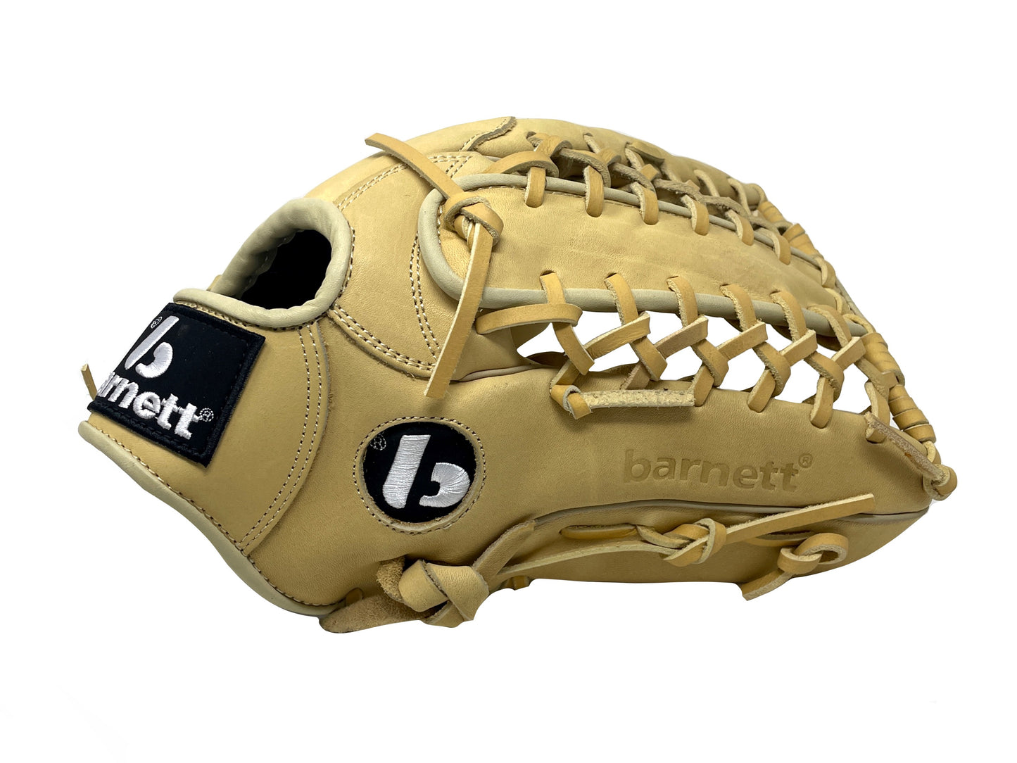 FL-127 Högkvalitets läderbaseballhandske, infield / outfield / pitcher, Beige