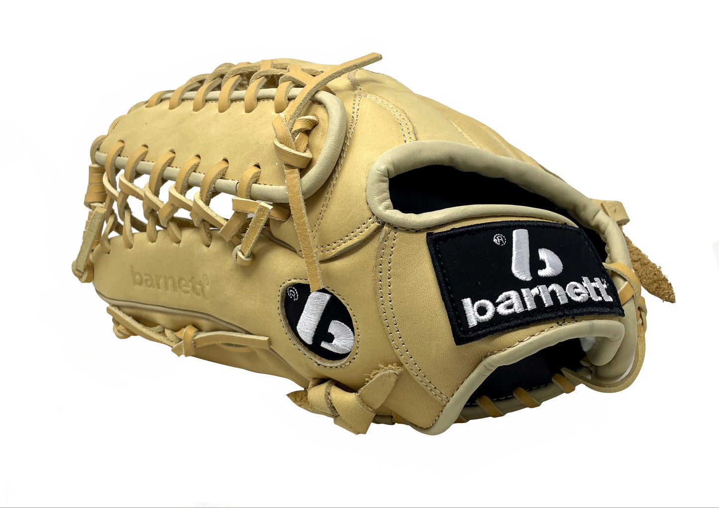 FL-127 Högkvalitets läderbaseballhandske, infield / outfield / pitcher, Beige