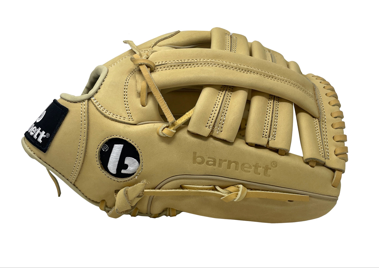 FL-130 Professionell baseballhandske, fullnarvskinn, outfield, softball, 13'', Beige