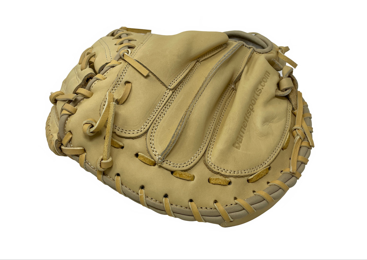FL-203 Softballhandske, hög kvalitet, läder, catcher, Beige
