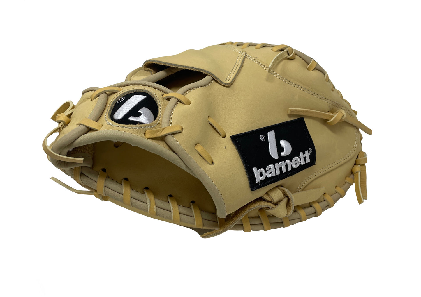FL-203 Softballhandske, hög kvalitet, läder, catcher, Beige