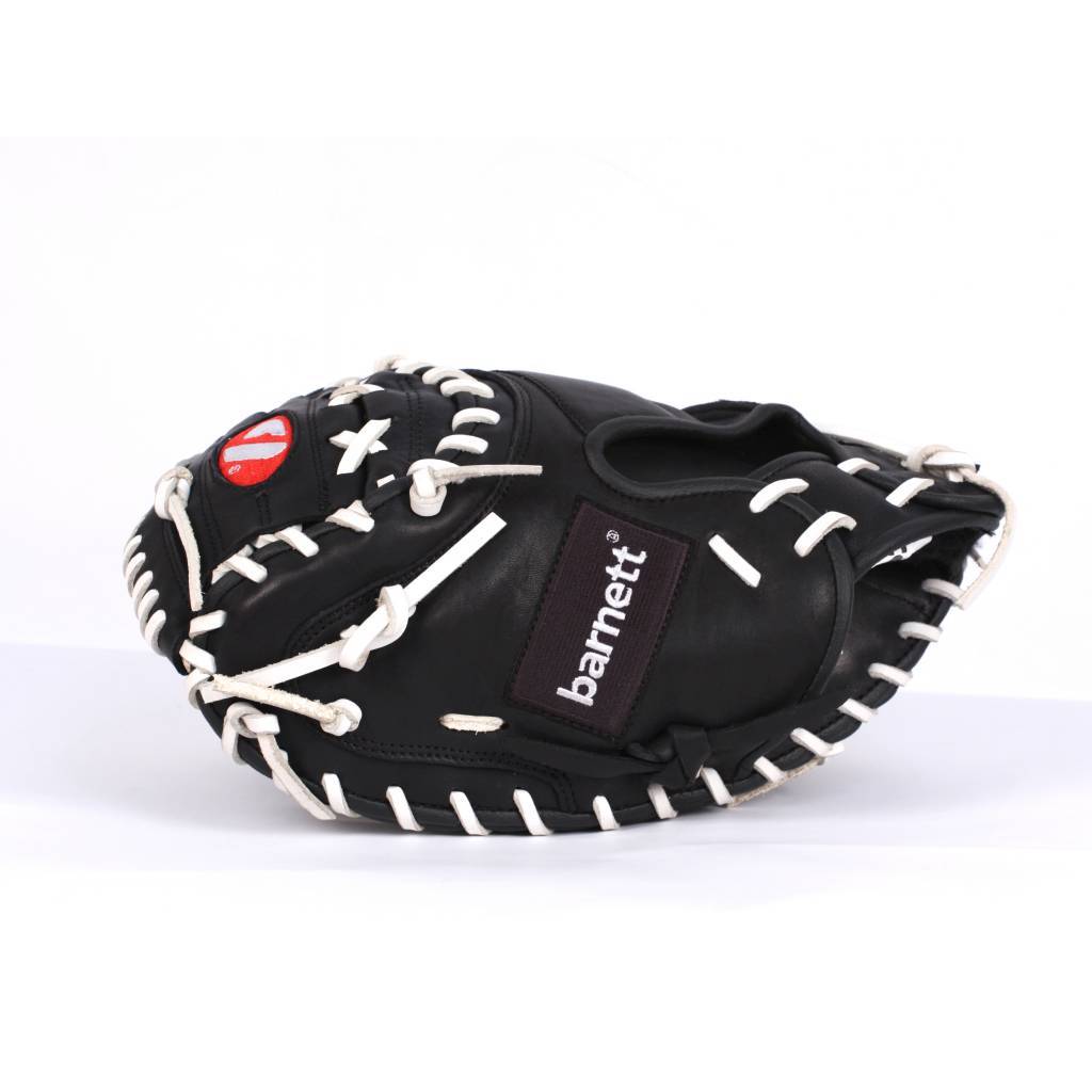 GL-202 Competition catcher baseball glove, genuine leather, adult 32, Black