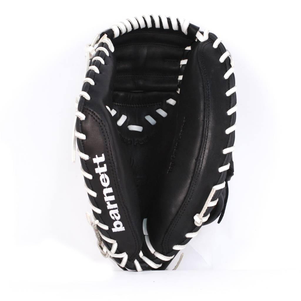 GL-202 Competition catcher baseball glove, genuine leather, adult 32, Black