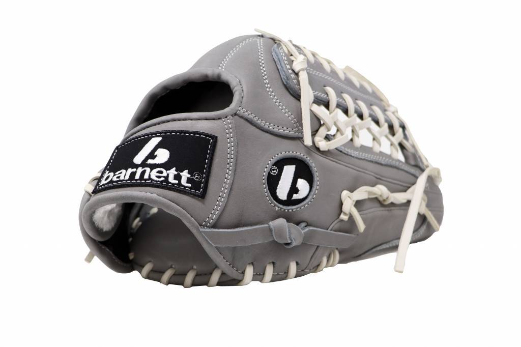 FL-125 Baseballhanske av høy kvalitet i skinn, Infield / Outfield / Pitcher, lys grå