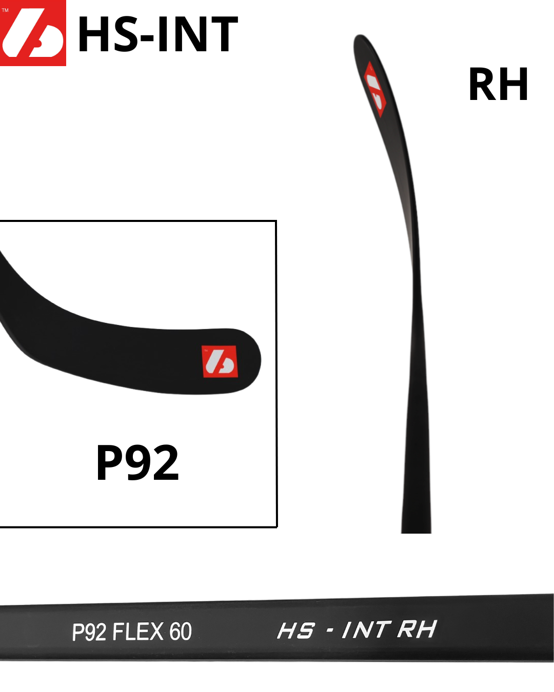 HS-INT Hockeyklubba från kolfiber