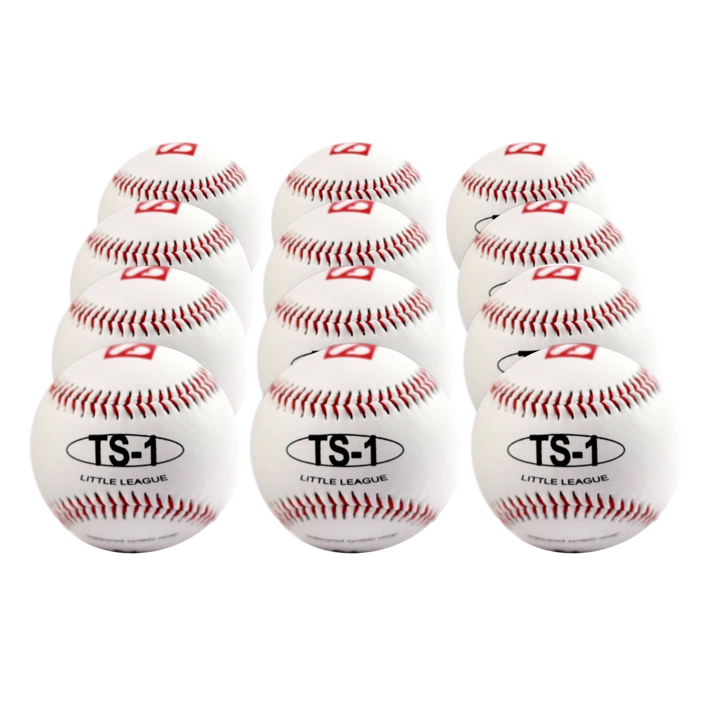 TS-1 Baseboll Boll Träning, 9" (inch), Vit, 12 st (1 dussin)