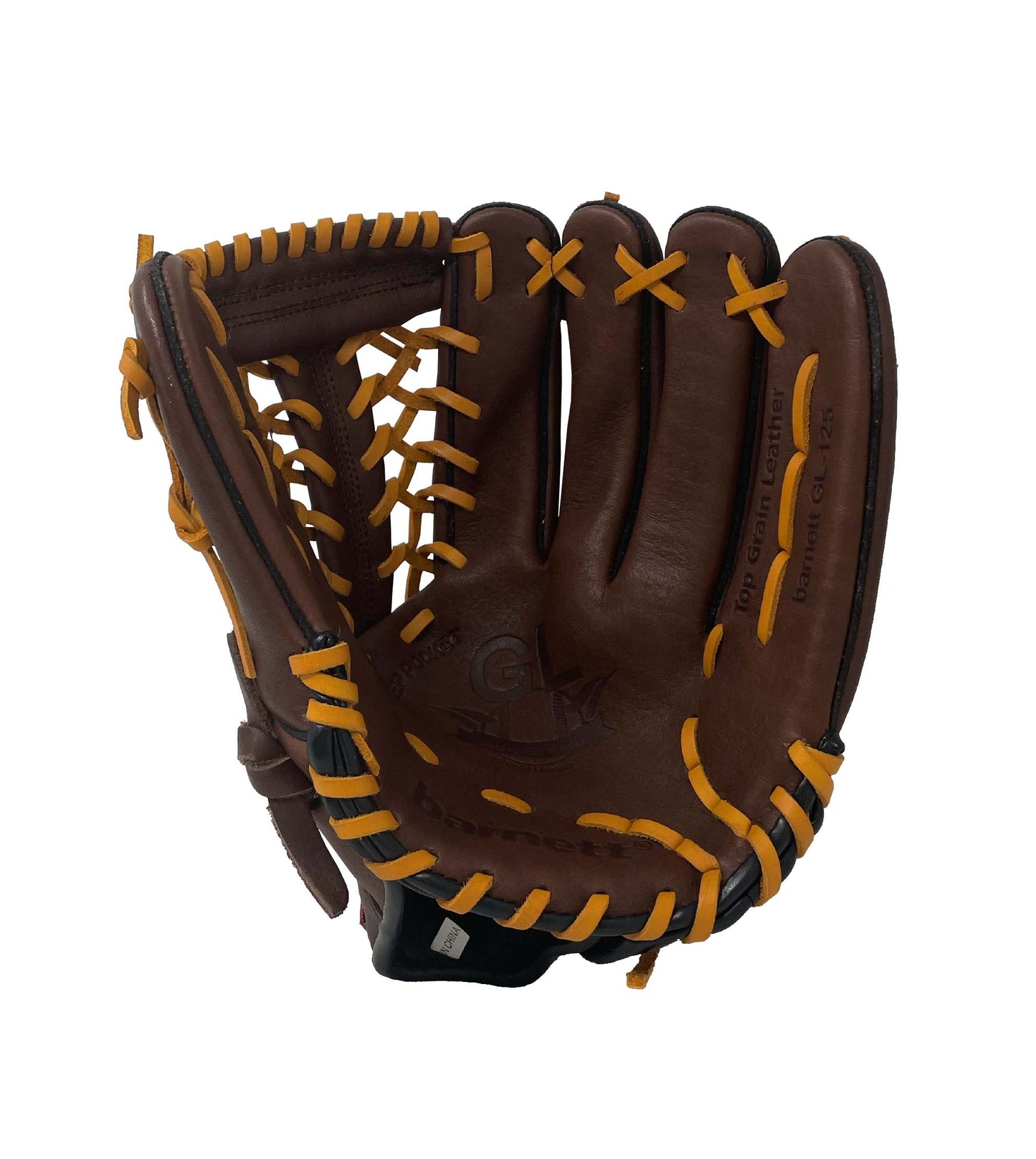 GL-125 Baseboll Handske, Läder, 12,5 (inch) Outfield, Brun