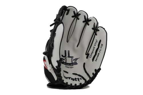 JL-115-baseball glove, outfiled, polyurethane, size 11.5" white