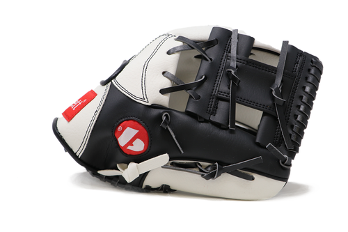 JL-115-baseball glove, outfiled, polyurethane, size 11.5" white