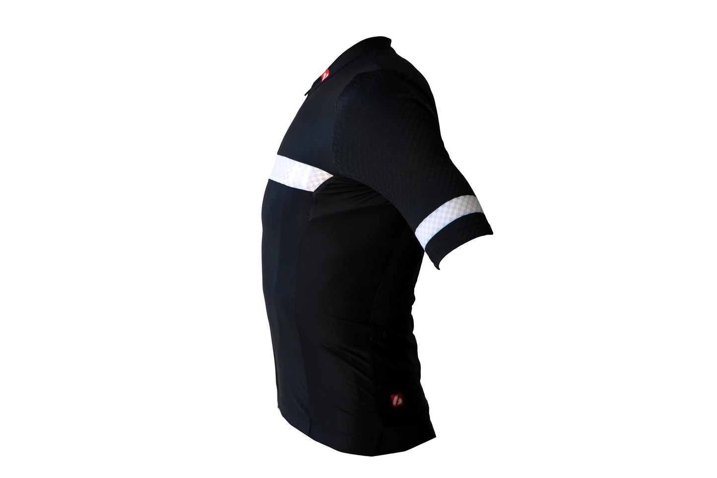 Bike textile-Kortärmad tröja, svart & vit