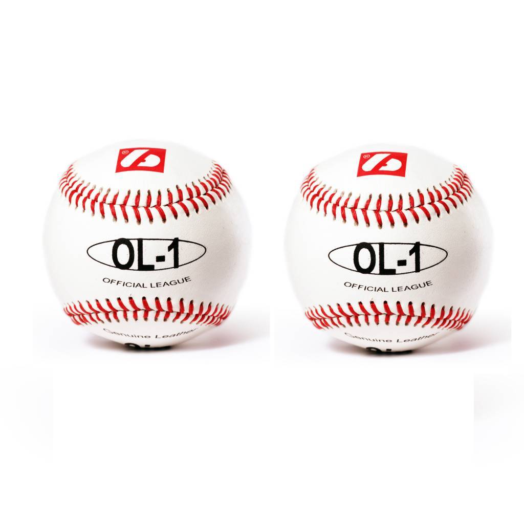 OL-1 Baseboll Boll High Competition, 9" (inch), Vit, 2 st