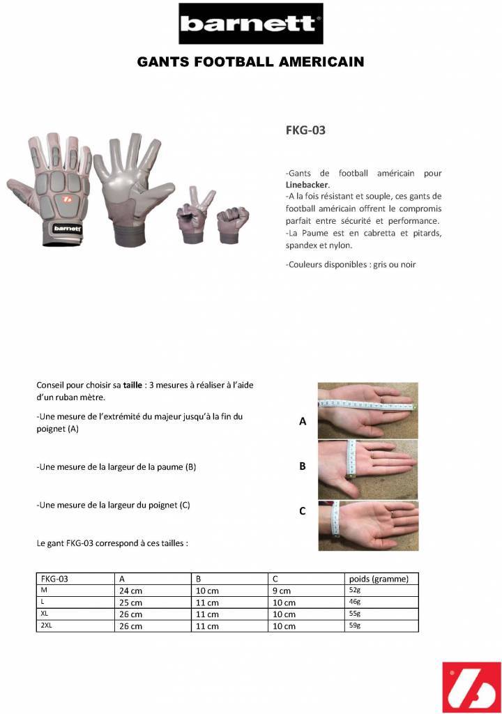 FKG-03 Handskar Linebacker, Professional, LB,RB,TE, Svart